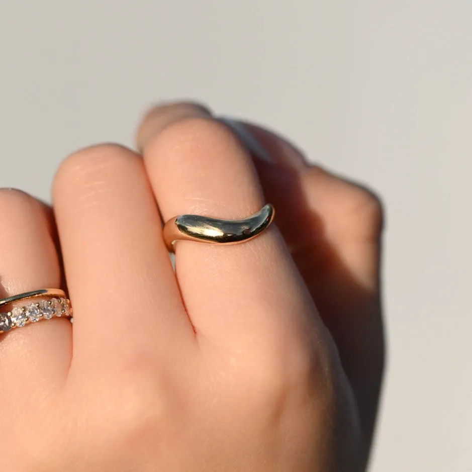 Solid Gold Motion Ring