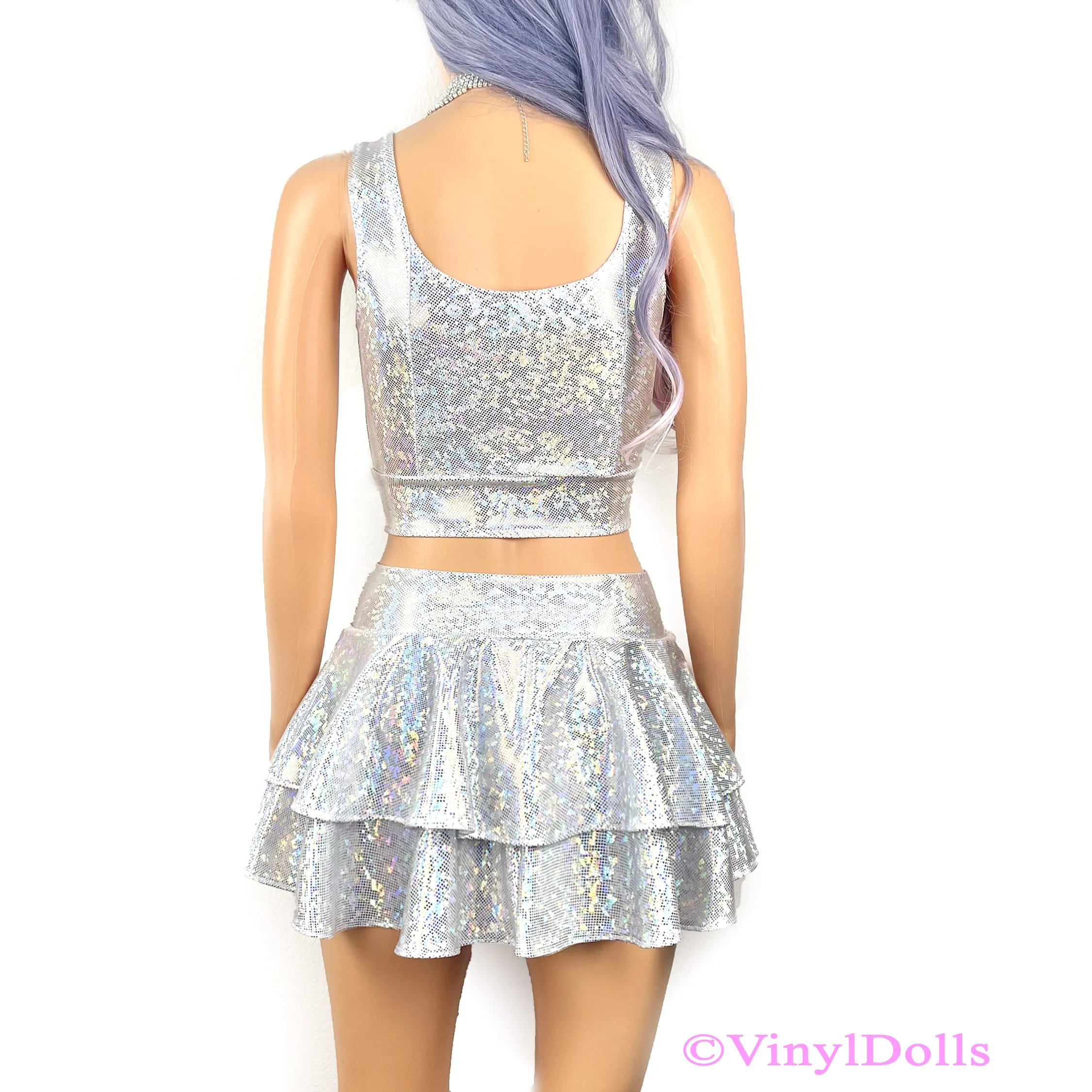 Sparkle White Silver Set