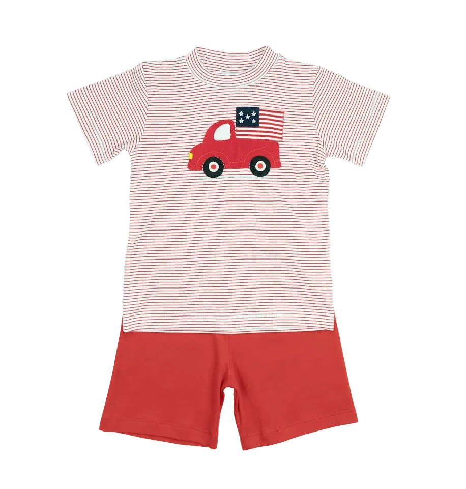 Squiggles 4th of July Romper