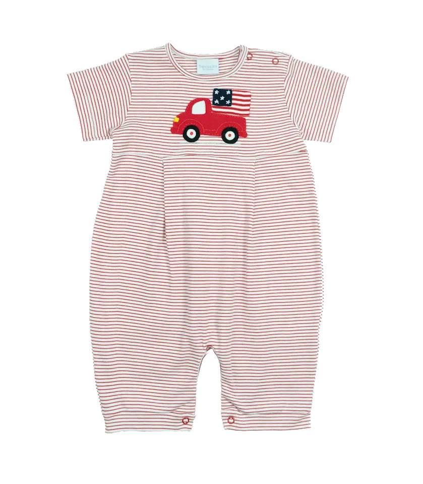 Squiggles 4th of July Romper