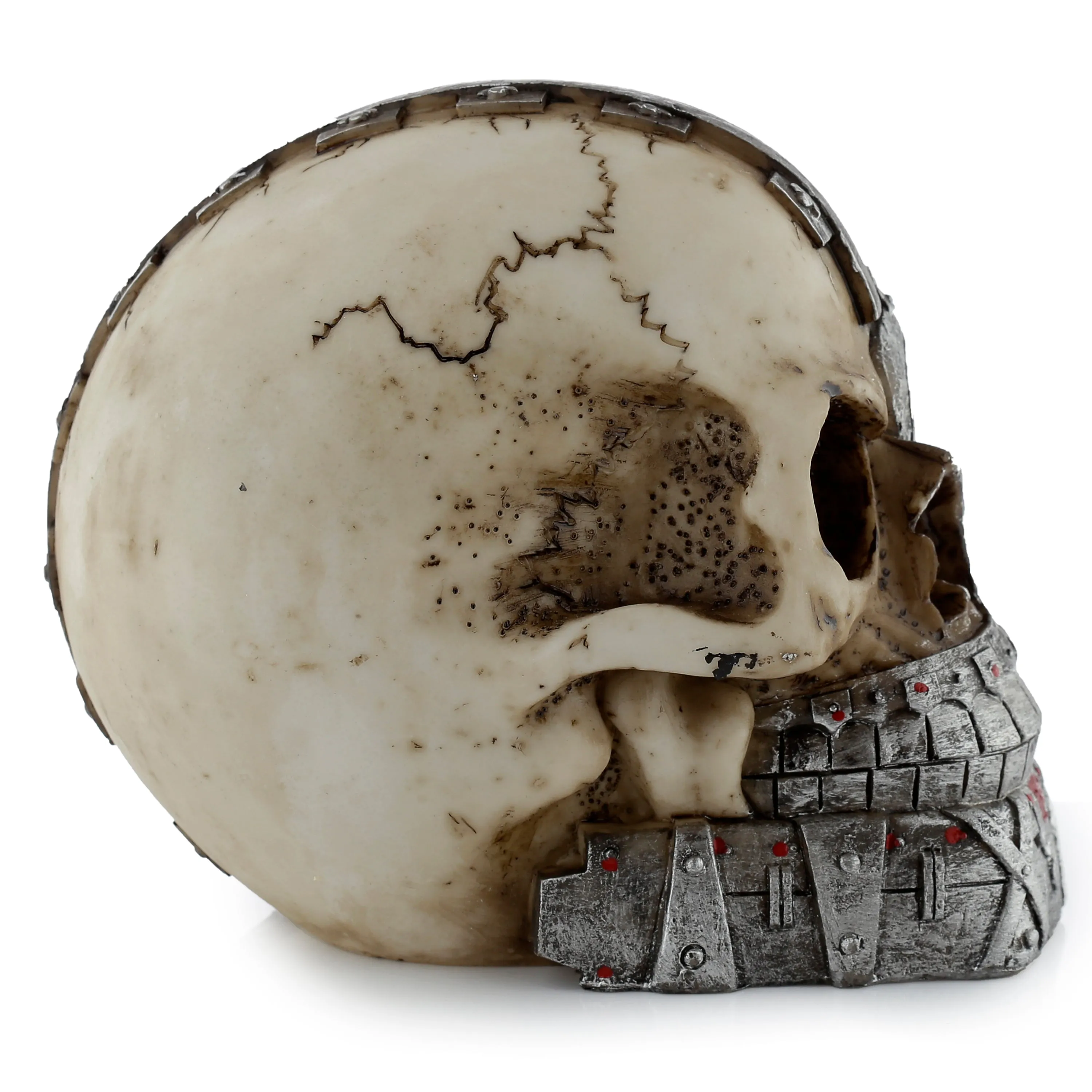 Steampunk Style Skull Half Robot Head