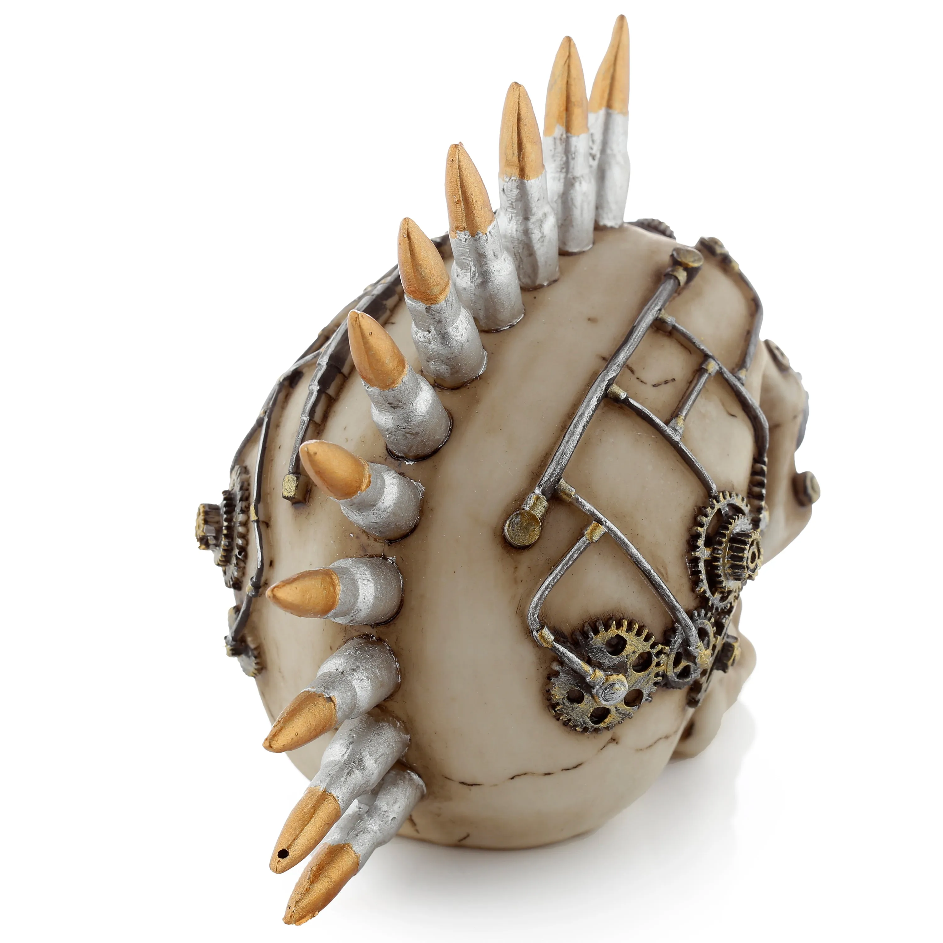 Steampunk Style Skull with Bullet Mohican