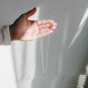 Sterling Silver Adjustable Wheat Chain