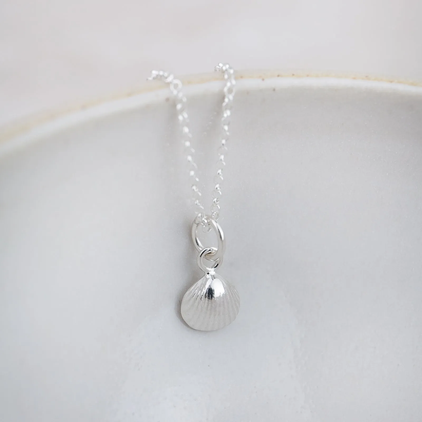 Sterling Silver Cornish Shell Pendant