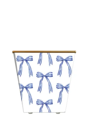 STRIPED BOW CACHEPOT CANDLE