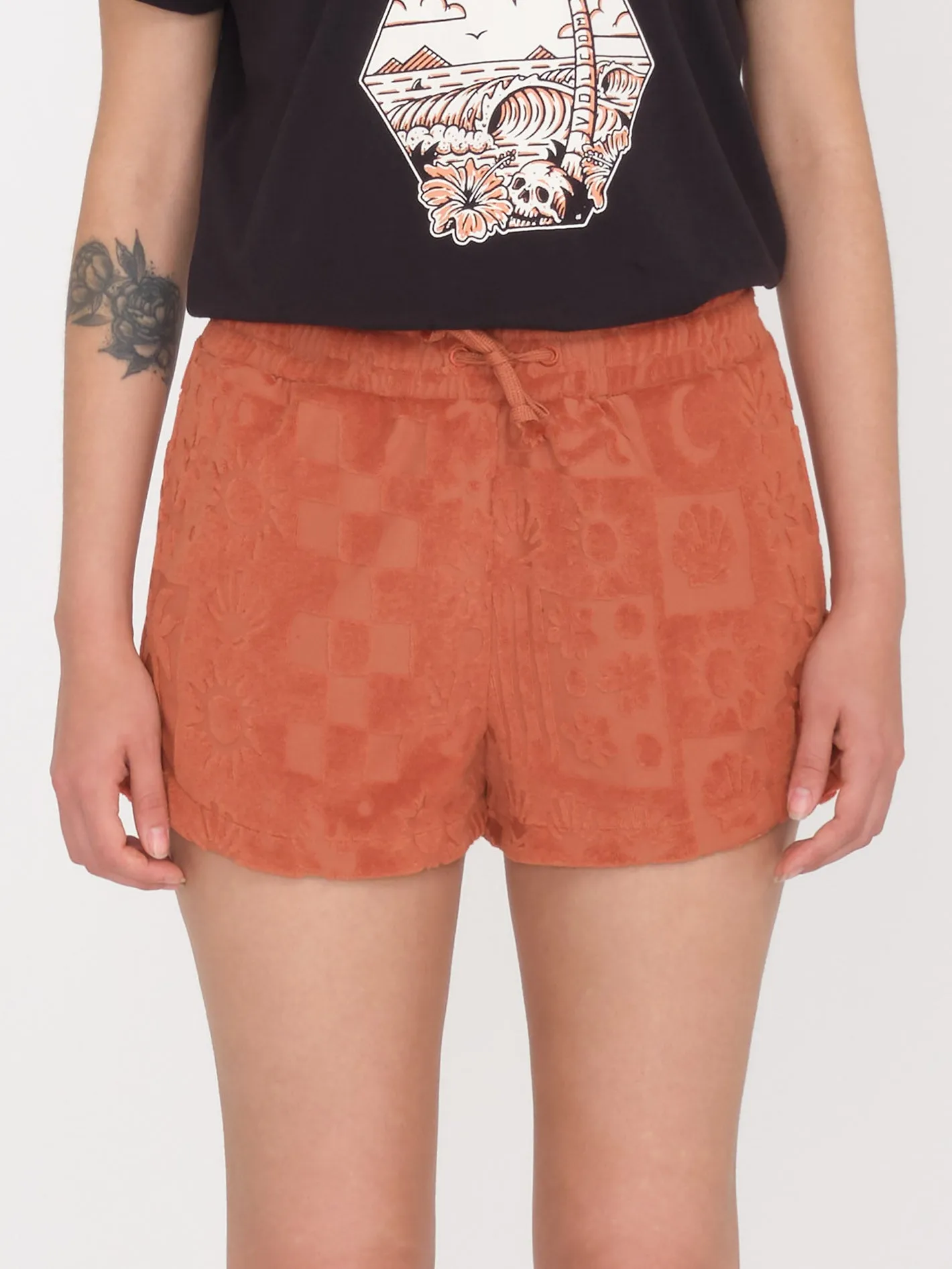 Sunny Wild Terry Cloth Short - ROSEWOOD