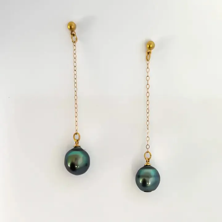 Tahitian Pearl Duster Earrings