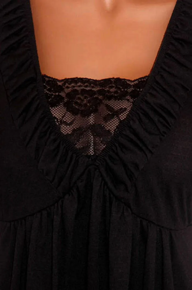 The Gothic Black Lace Top