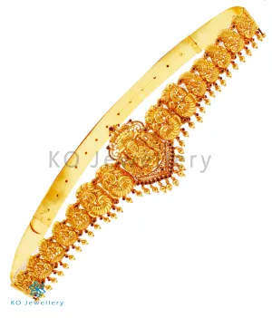 The Preksha Silver Peacock Oddiyanam (Waist belt)