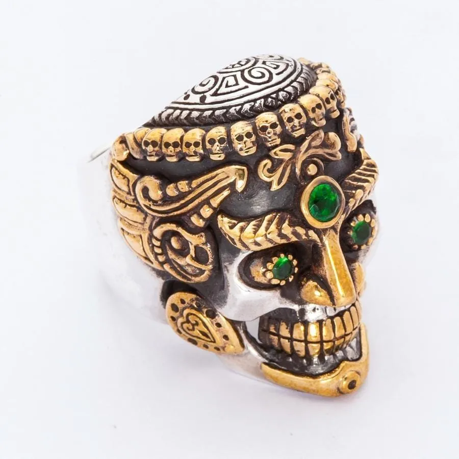 Tibetan Sterling Silver Skull Ring