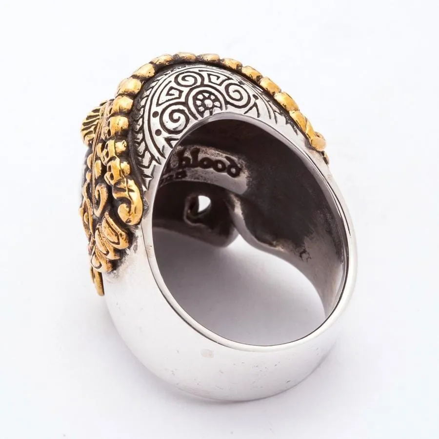 Tibetan Sterling Silver Skull Ring