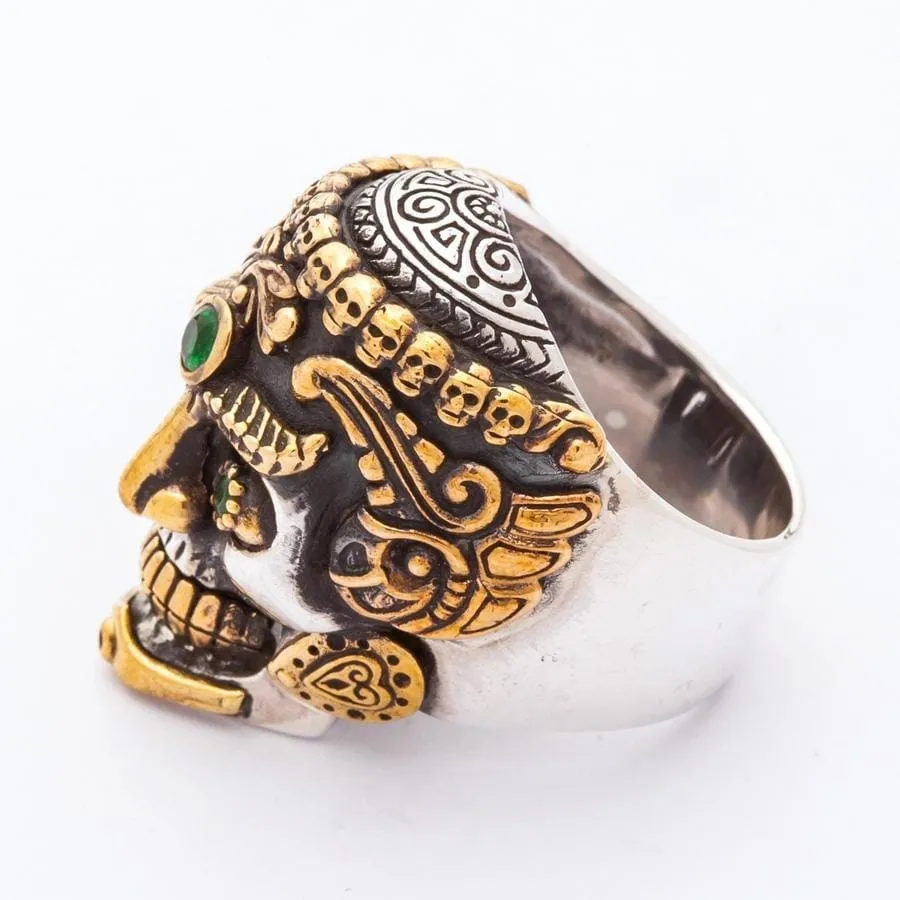 Tibetan Sterling Silver Skull Ring