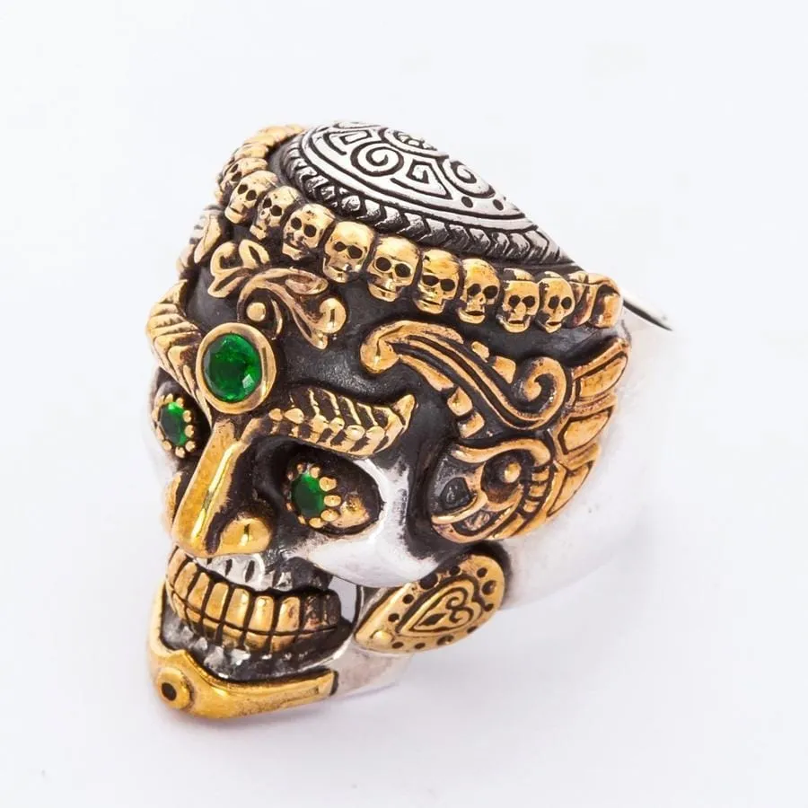Tibetan Sterling Silver Skull Ring