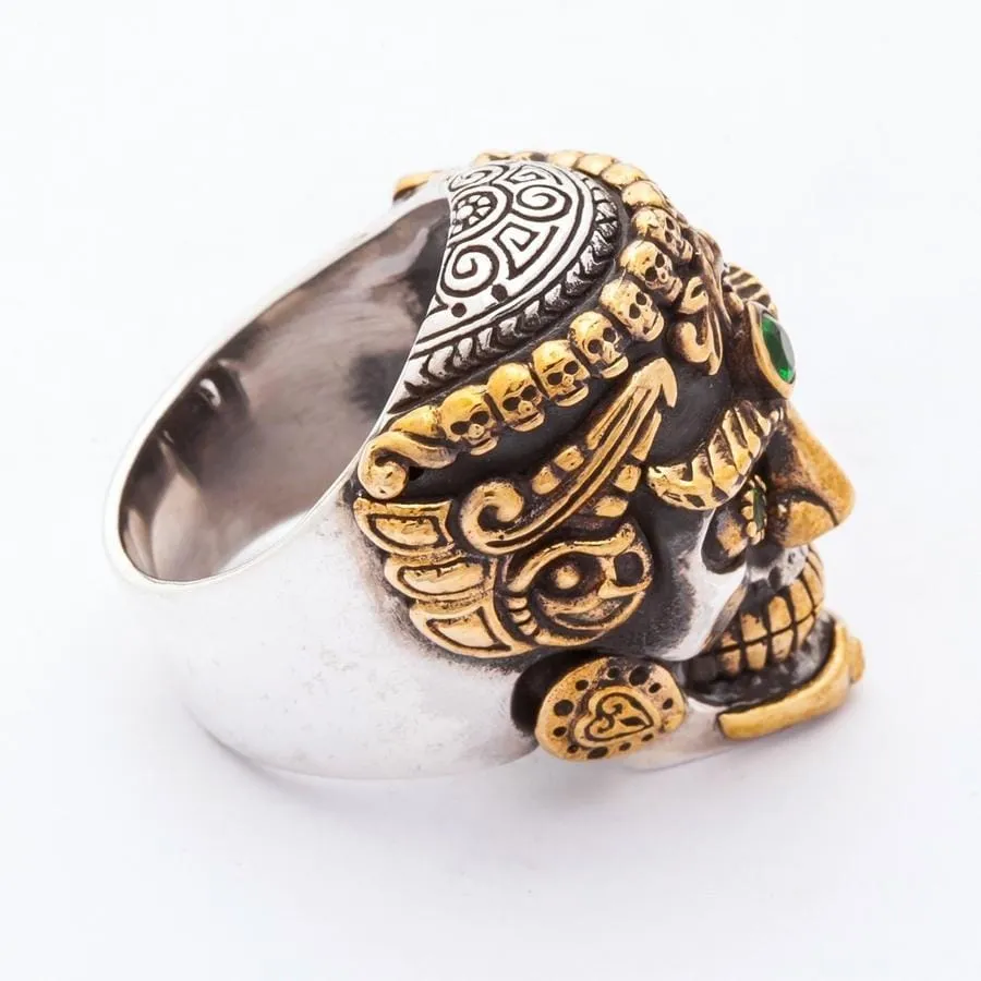 Tibetan Sterling Silver Skull Ring