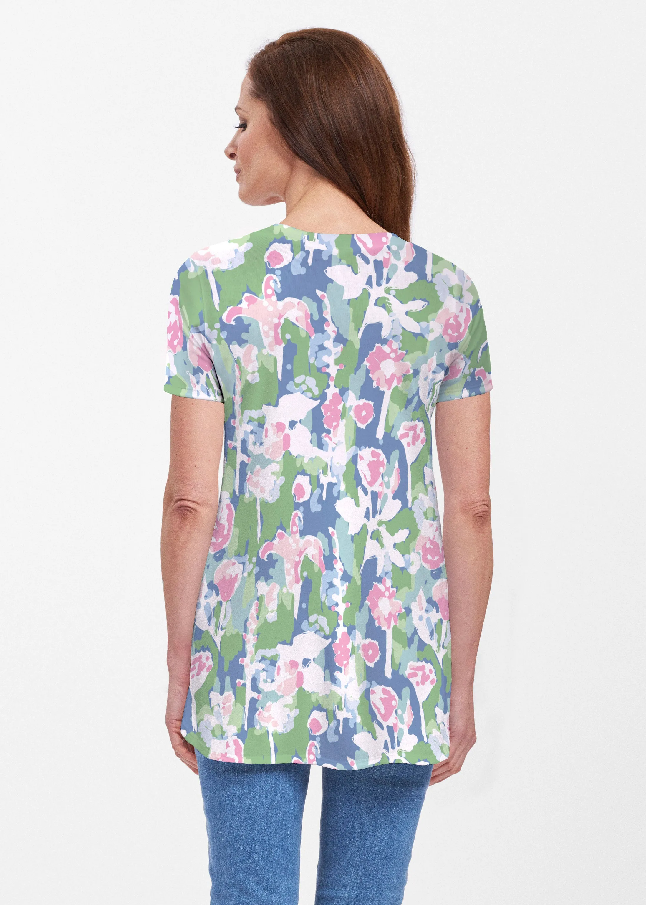 Tiptoe Tulips (20416) ~ Short Sleeve Butterknit tunic