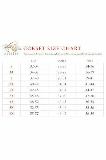 Top Drawer Rainbow Glitter Double Steel Boned Curvy Cut Waist Cincher Corset