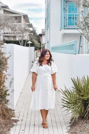 Truly Madly Puff Sleeve Midi Dress FINAL SALE