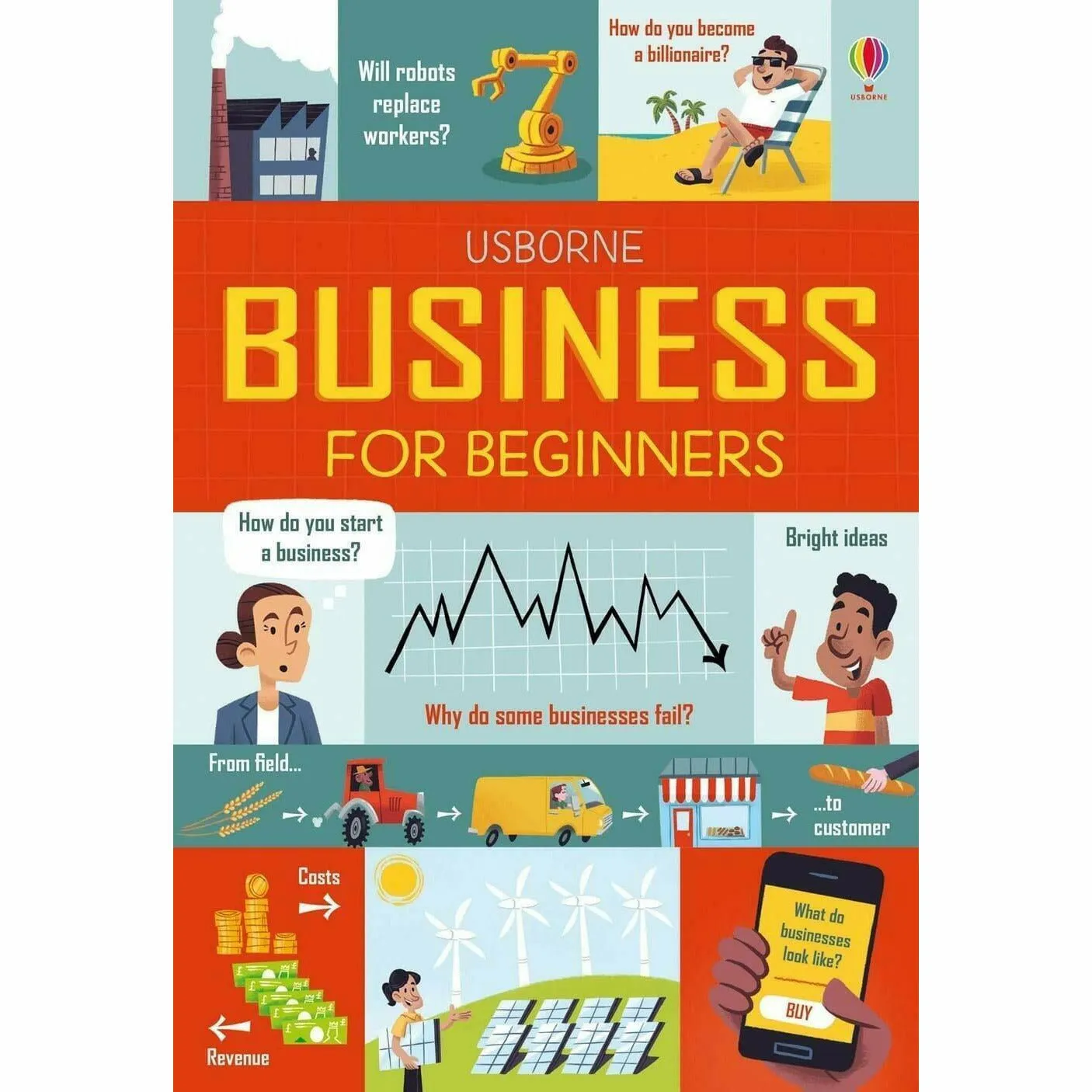Usborne Big Subject for Beginners 5 Books Collection Box Set (Money, Economics, Business, Politics & Philosophy)