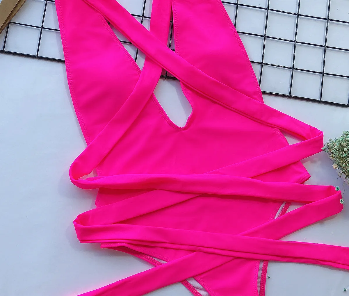 V Tied One-Piece Swimsuit