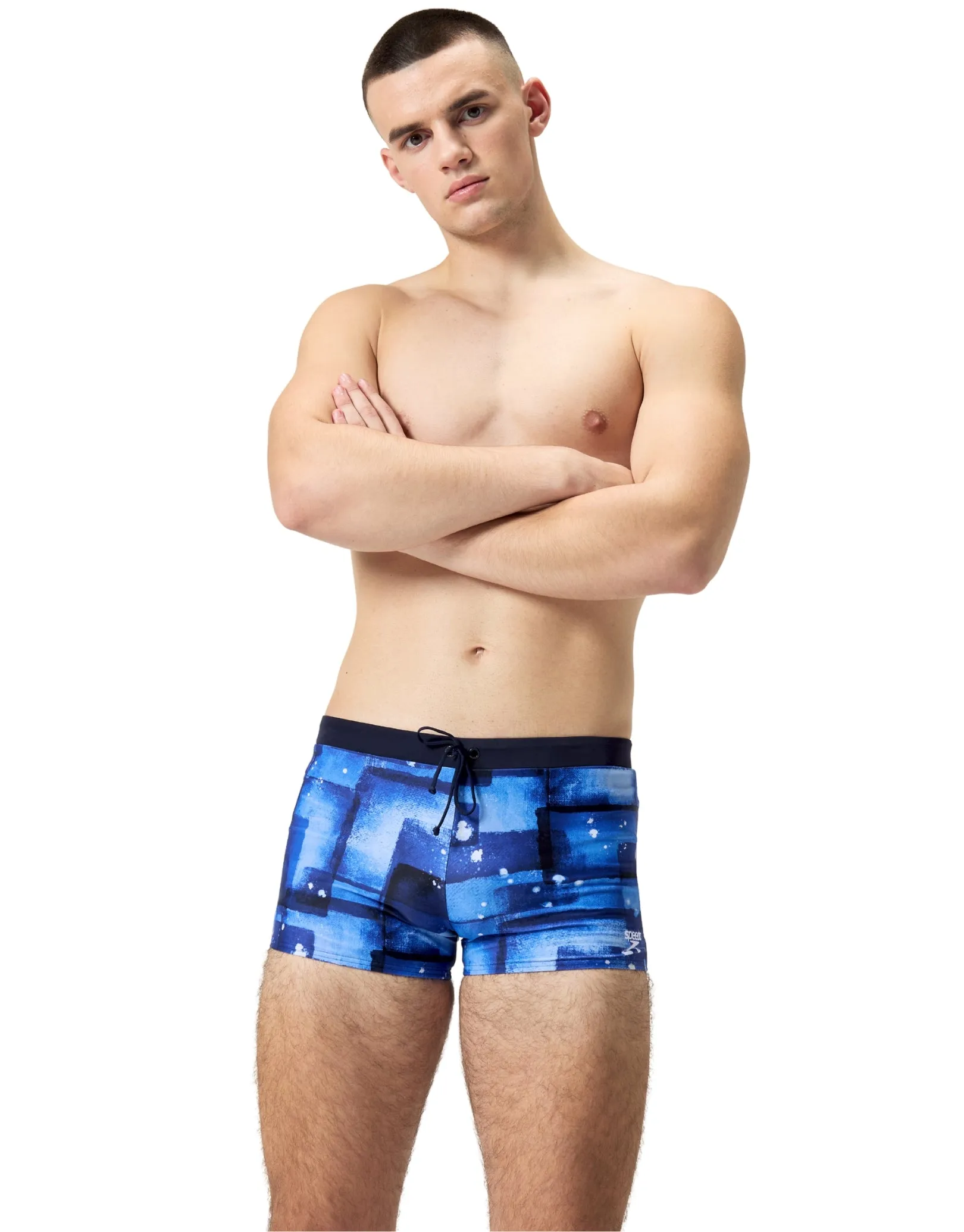 Valmilton Allover Aquashort - Blue/Navy
