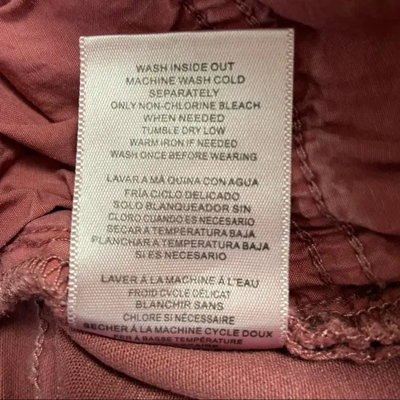 Wash Lab Jeans Womens Size 25 Red Rock Fay Mid Rise Skinny Red Rock