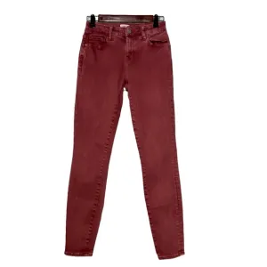 Wash Lab Jeans Womens Size 25 Red Rock Fay Mid Rise Skinny Red Rock