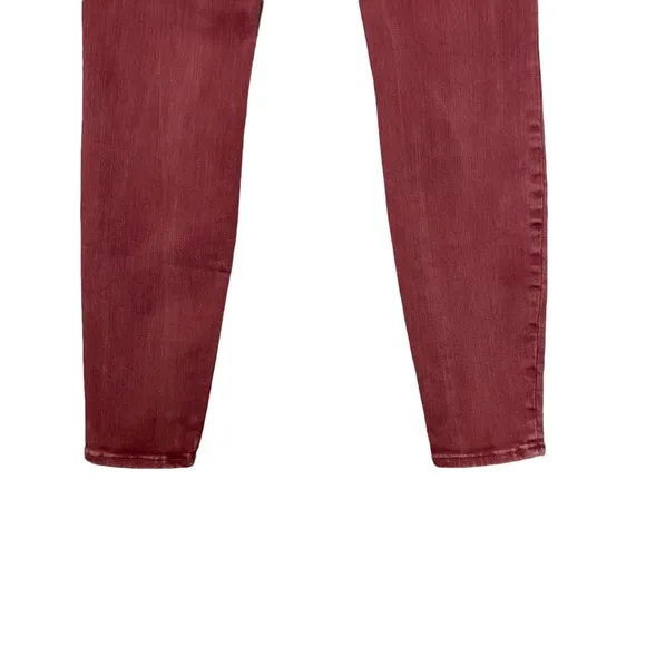 Wash Lab Jeans Womens Size 25 Red Rock Fay Mid Rise Skinny Red Rock