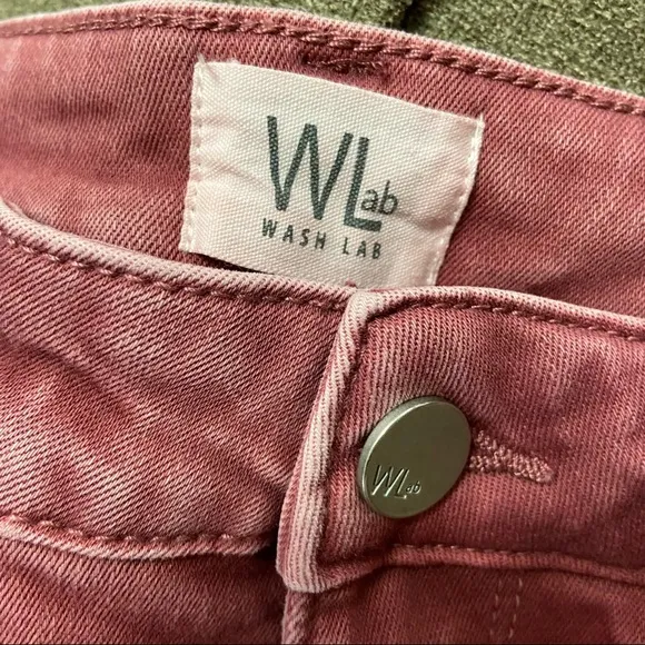 Wash Lab Jeans Womens Size 25 Red Rock Fay Mid Rise Skinny Red Rock