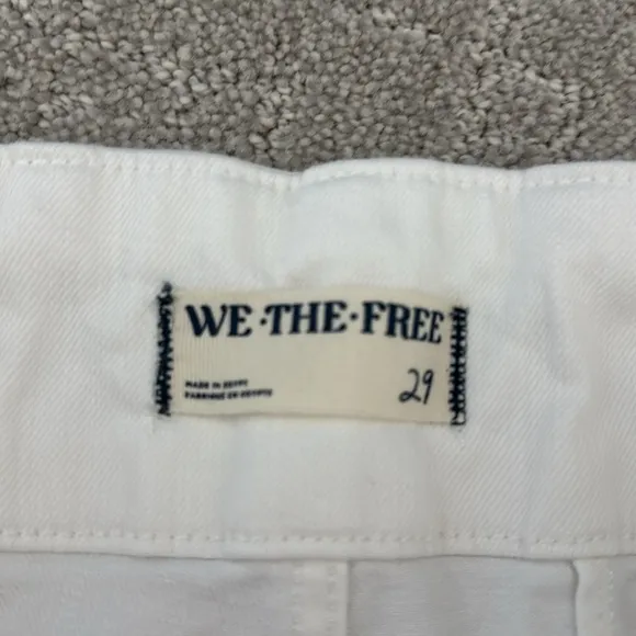 We The Free Jayde Flare Jeans Pure White High Rise Stretch New