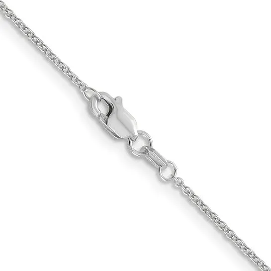 White Gold Cable Chain
