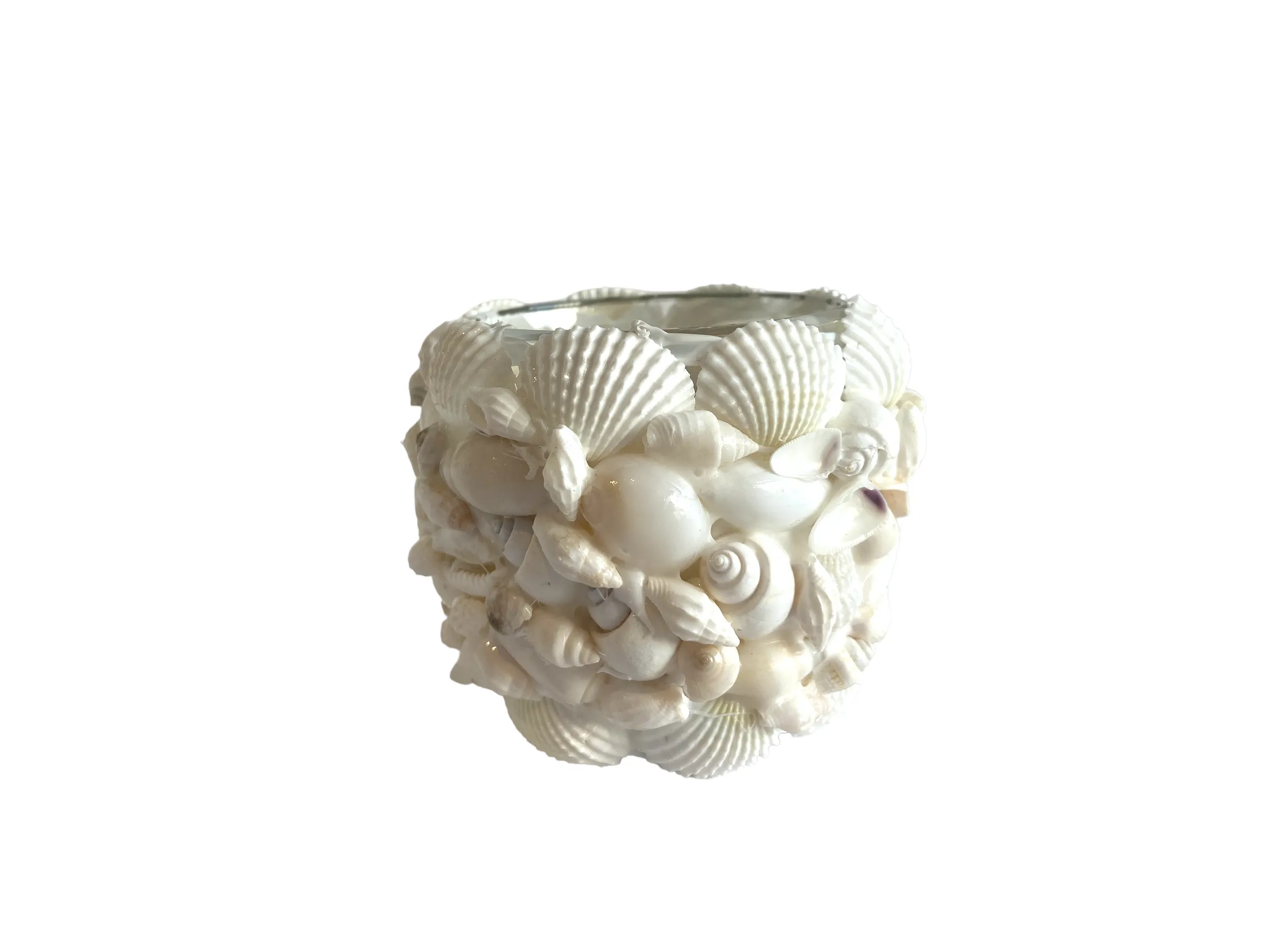 White Mixed Shell Votives, Small