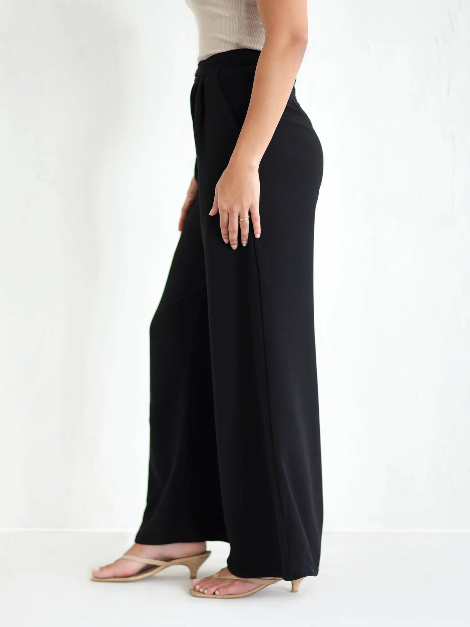 Wide Leg High Waist Pant