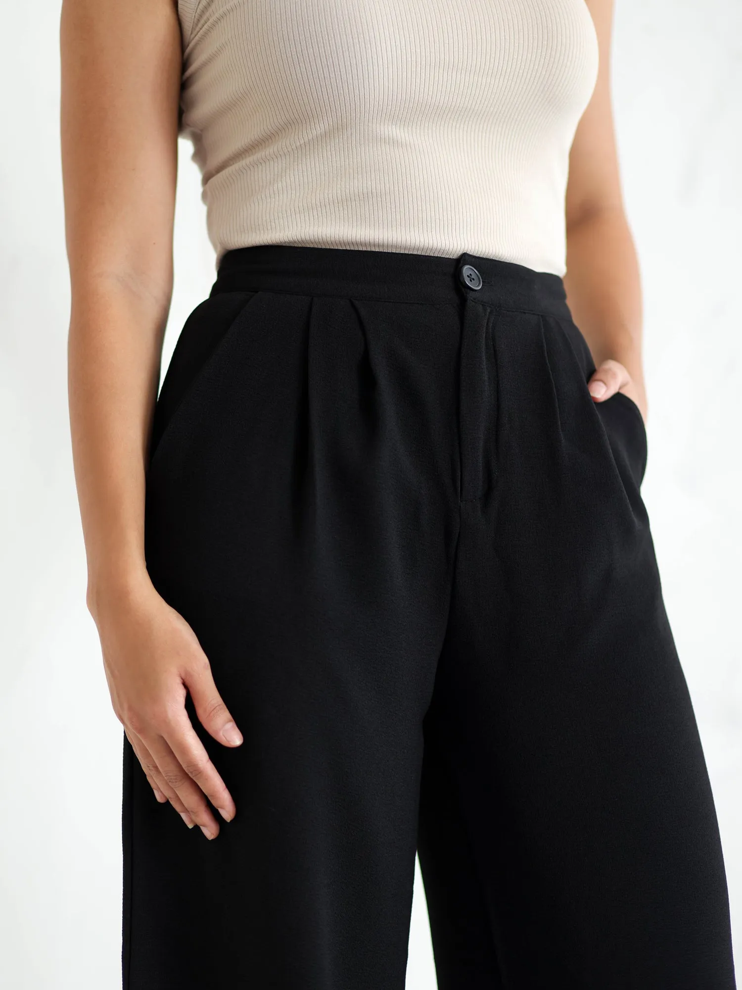 Wide Leg High Waist Pant