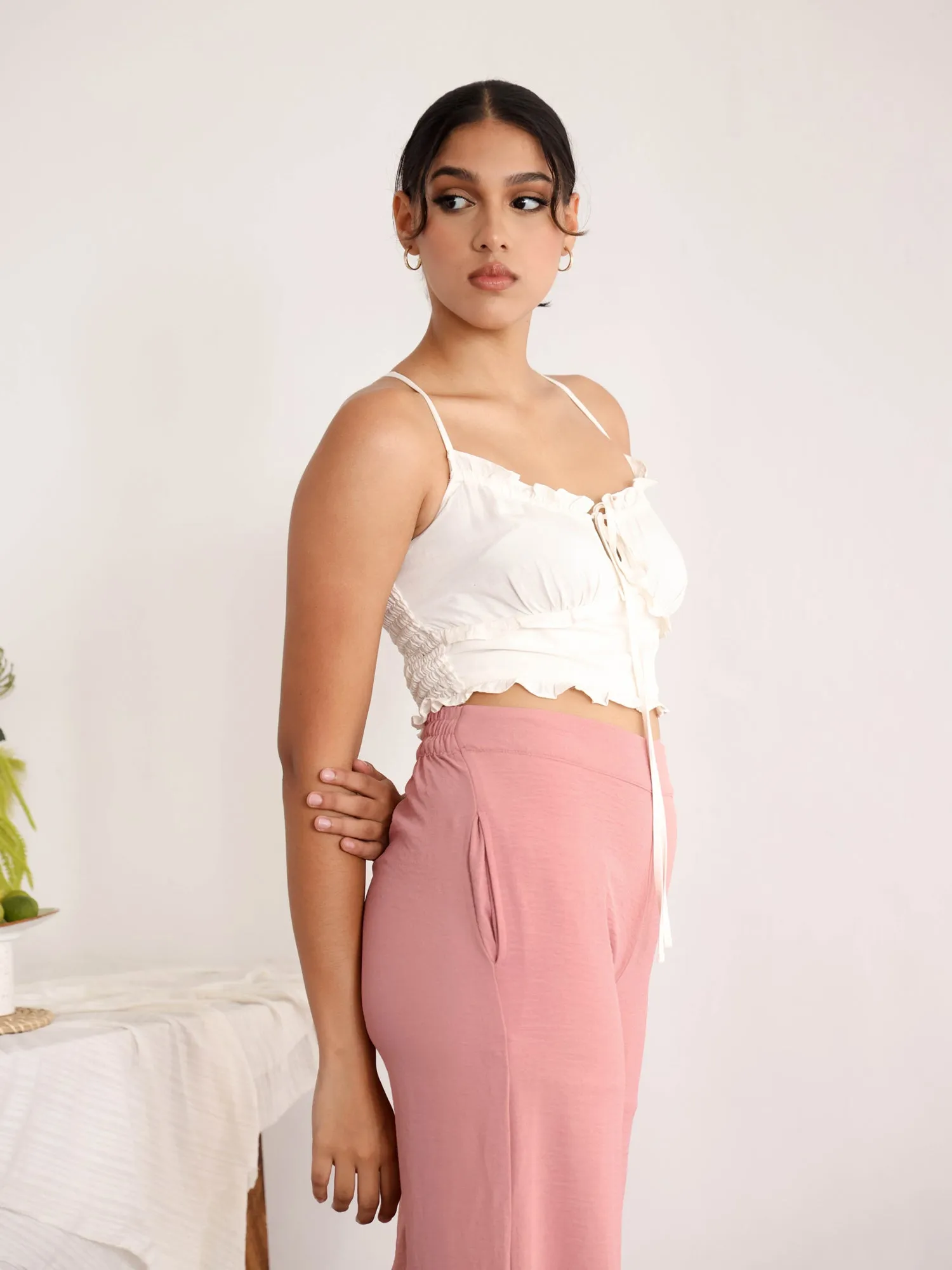 Wide Leg High Waist Pant