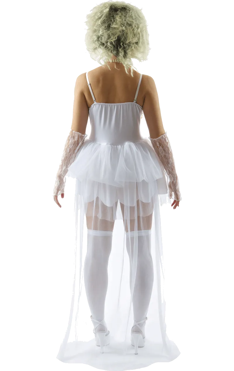 Womens 80s Virgin Bride Madonna Costume