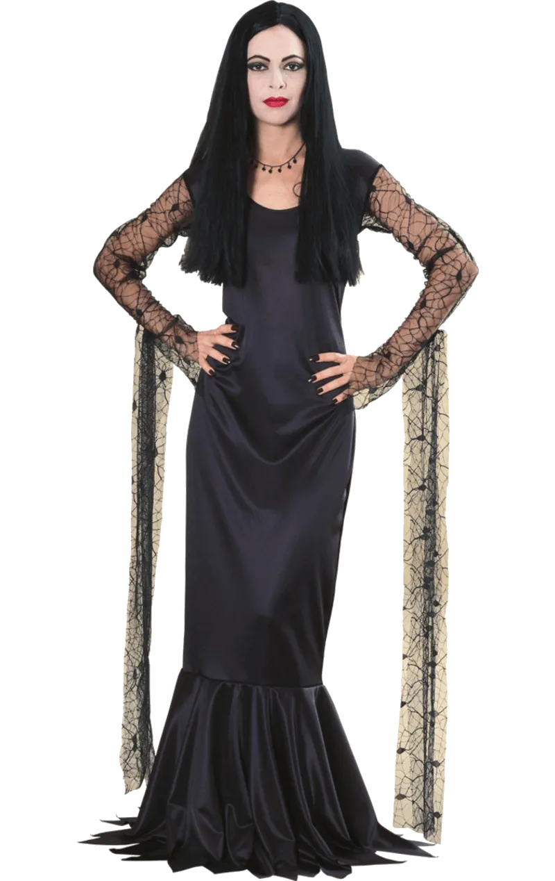 Womens Addams Family Morticia Addams Costume