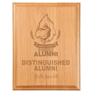 Wooden Plaque measures 8” x 10” overall